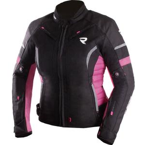 Chaqueta de moto para mujer Street Racer Betty II negro-rosa