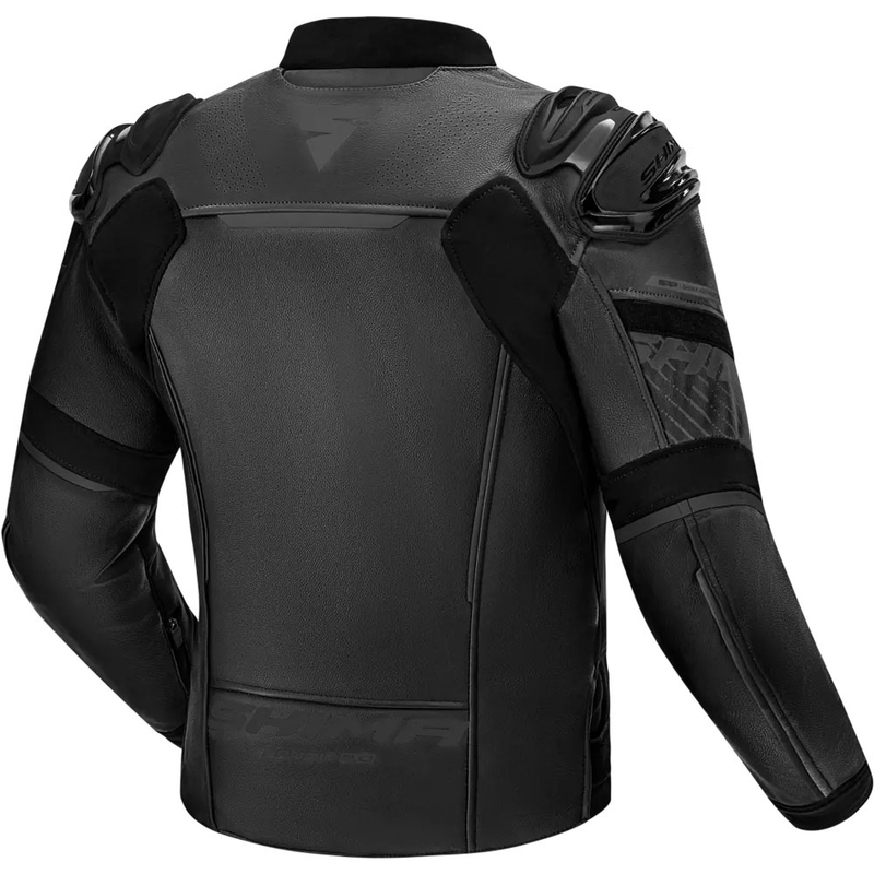 Chaqueta de moto de cuero Shima Bandit 2.0 negro-negro