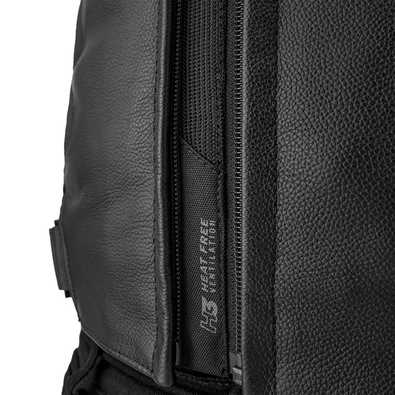 Chaqueta de moto de cuero Shima Bandit 2.0 negro-negro