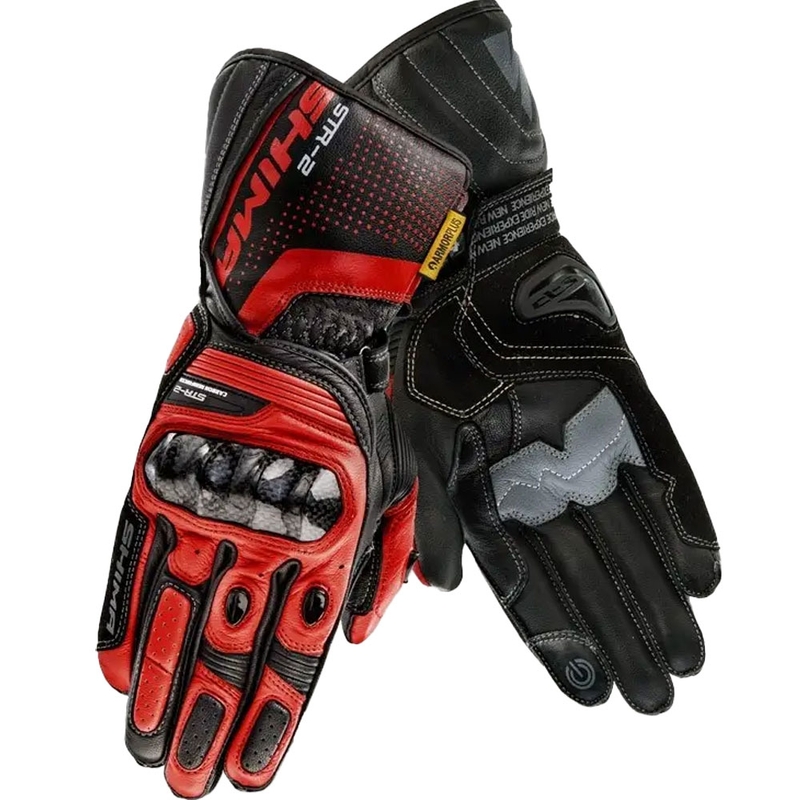 Guantes Shima STR-2 negro-rojo