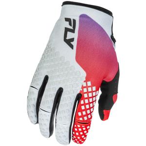 Guantes de motocross FLY Racing - USA Kinetic gris-rojo-morado-negro