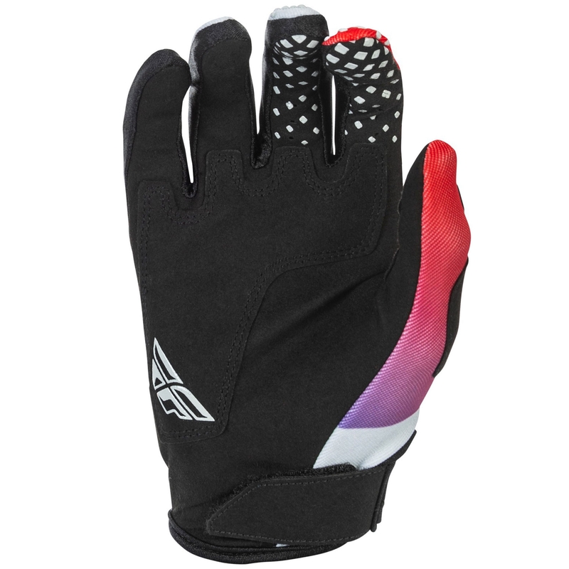 Guantes de motocross FLY Racing - USA Kinetic gris-rojo-morado-negro