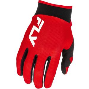 Guantes de motocross FLY Racing - USA F-16 rojo-negro-blanco