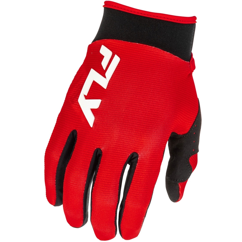 Guantes de motocross FLY Racing - USA F-16 rojo-negro-blanco