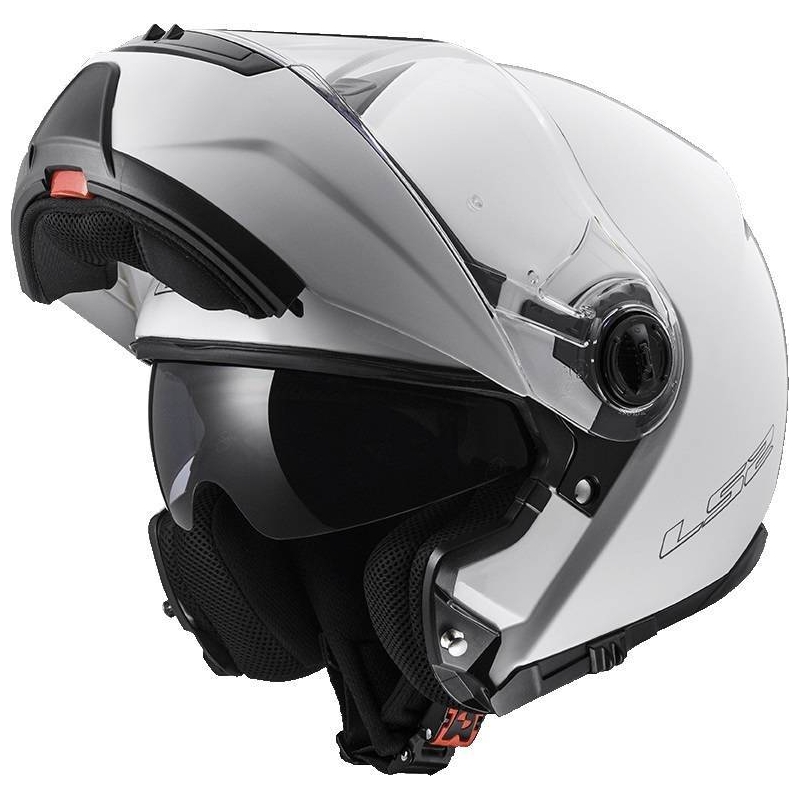 Vyklápěcí přilba na motorku LS2 FF325 Strobe bílá výprodej