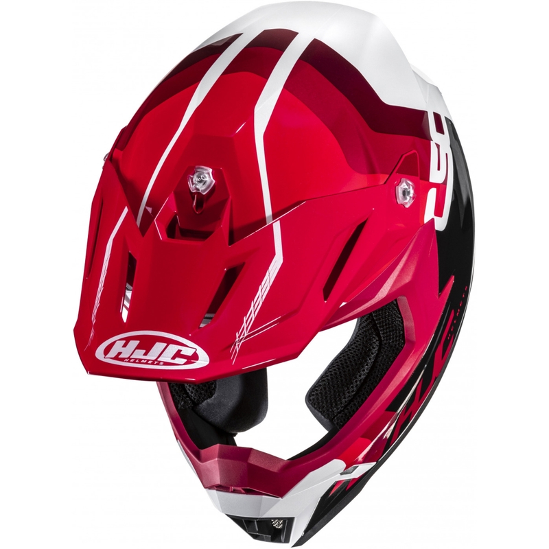 Casco de motocross HJC C50 Primal MC1 negro-rojo-blanco