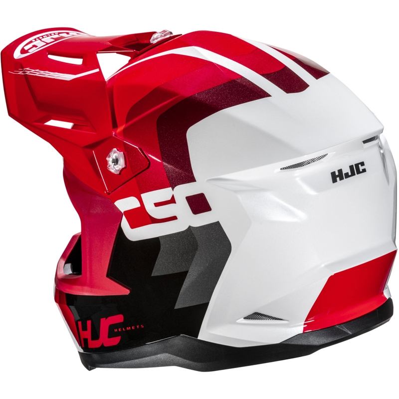 Casco de motocross HJC C50 Primal MC1 negro-rojo-blanco