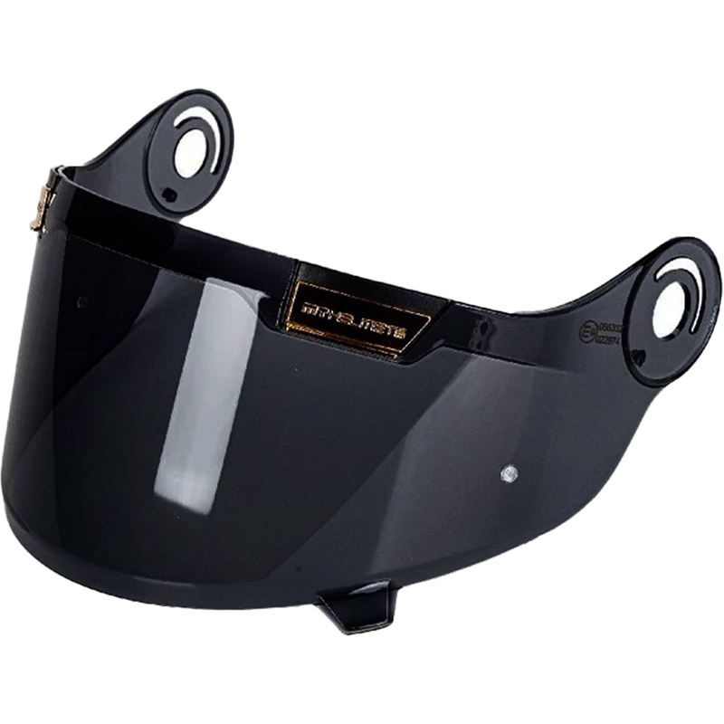 Plexi MT-V-32 Max Vision para cascos Jarama/Jarama SV oscuro con detalles dorados