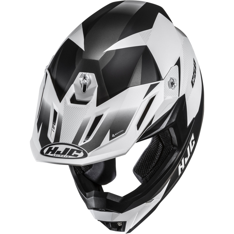 Casco de motocross HJC C50 Slide MC10SF negro-blanco