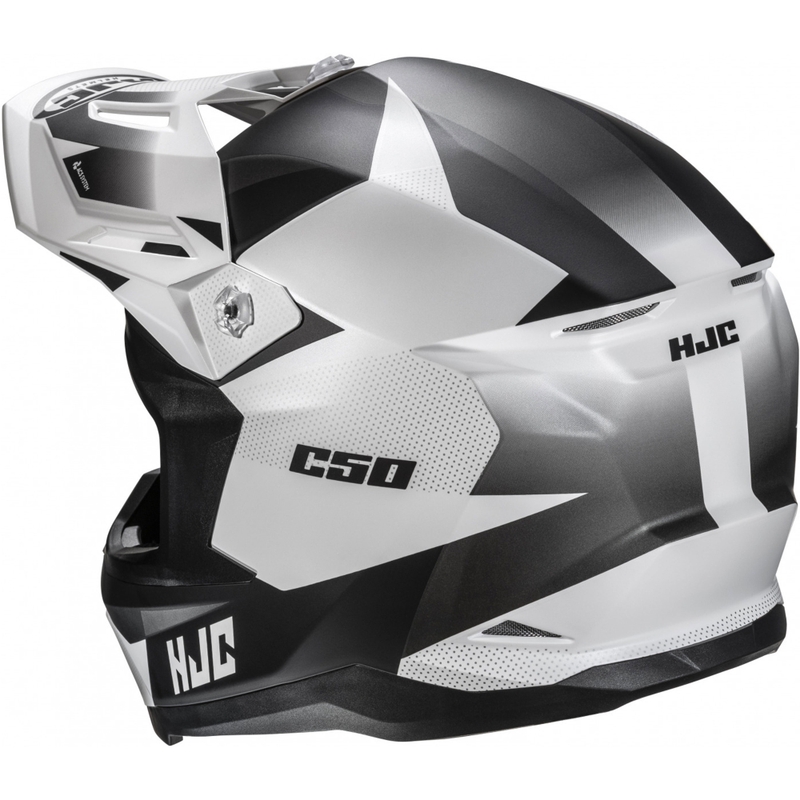 Casco de motocross HJC C50 Slide MC10SF negro-blanco