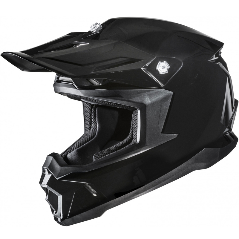 Casco de motocross HJC C50 Solid negro metalizado