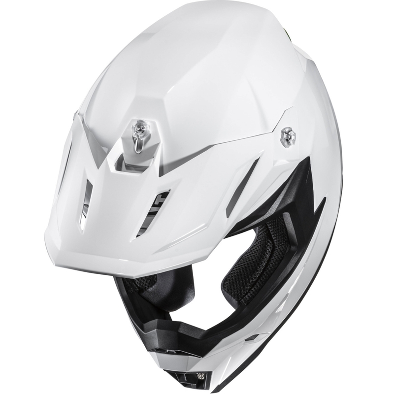 Casco de motocross HJC C50 Solid blanco perla
