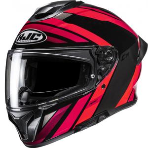 Casco integral de moto HJC C71 Faber MC1 negro-rojo
