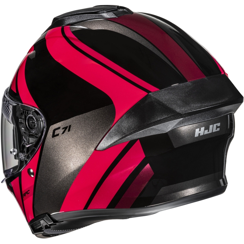 Casco integral de moto HJC C71 Faber MC1 negro-rojo