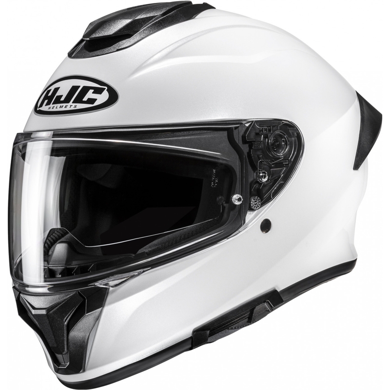 Casco integral de motocicleta HJC C71 Solid blanco perla
