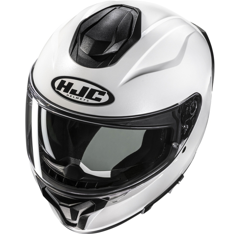 Casco integral de motocicleta HJC C71 Solid blanco perla