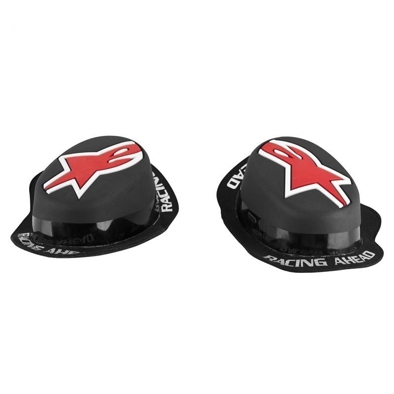 Deslizadores de rodilla Alpinestars GP Rain negros y rojos