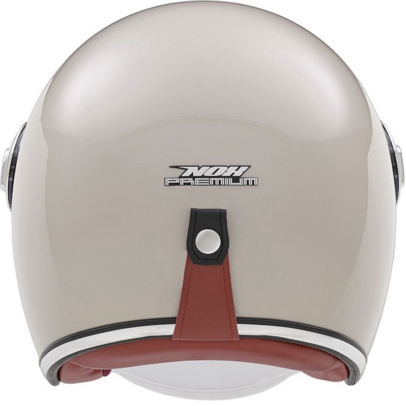 Casco jet NOX PREMIUM Heritage rosa champán