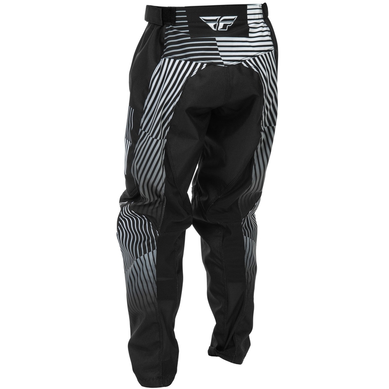 Pantalones de motocross para niños FLY Racing - USA F-16 Negro-Blanco