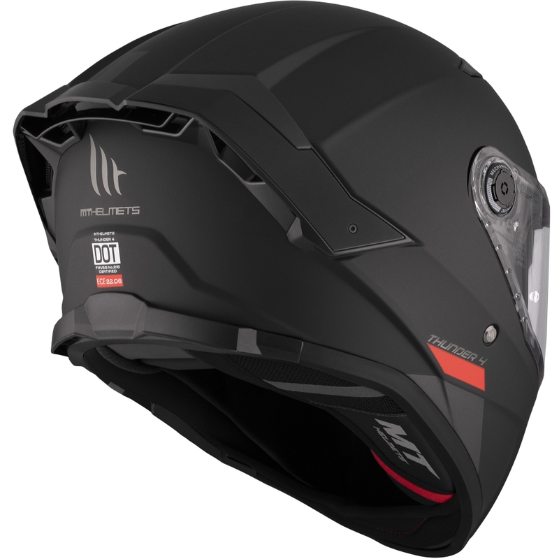 Casco integral de motocicleta MT FF118SV Thunder 4 SV negro mate