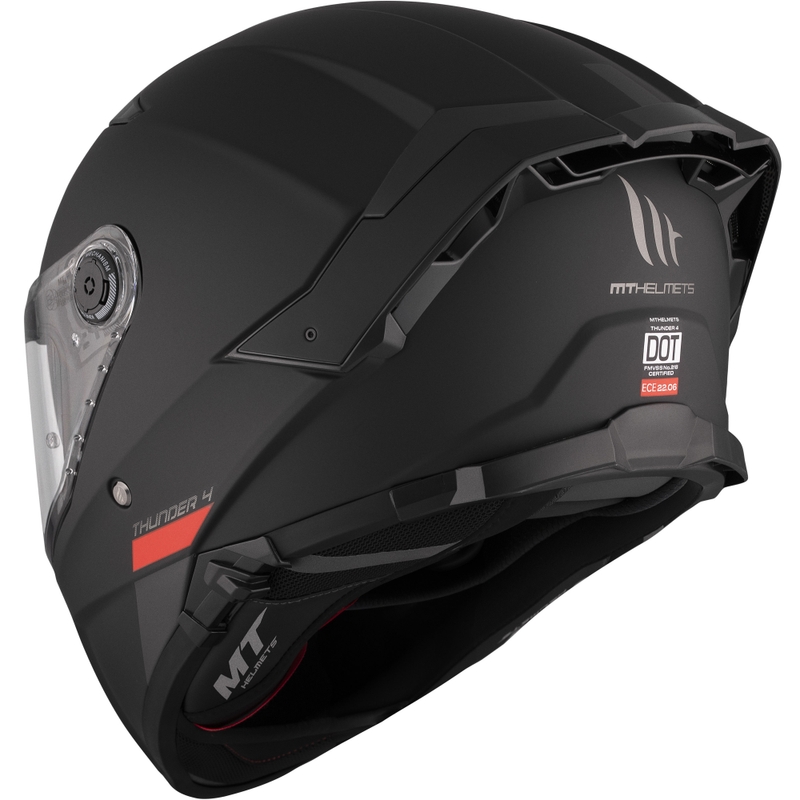 Casco integral de motocicleta MT FF118SV Thunder 4 SV negro mate