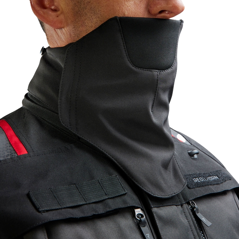 Chaqueta de moto Rebelhorn Cubby V negra, antracita y roja