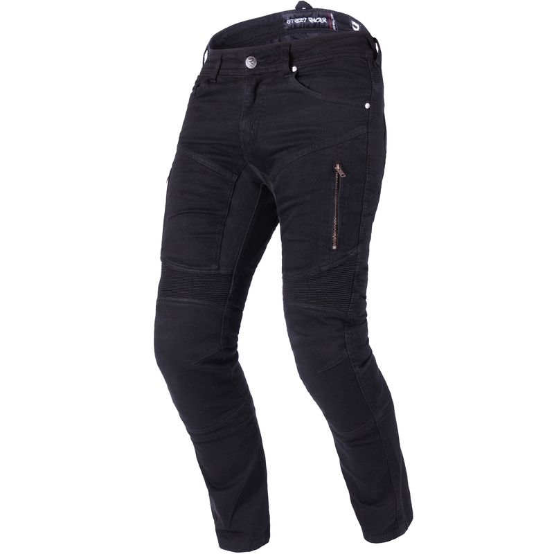 Pantalones vaqueros de moto Street Racer Stretch II CE negros