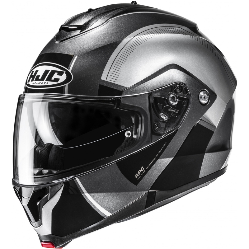 Casco de moto abatible HJC C91N Jyn MC5 negro-plata