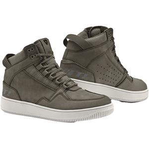Revit Jefferson botas de moto verde oliva y blanco