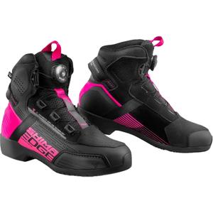 Botas de moto Shima Edge Vent para mujer en negro y rosa