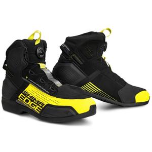 Botas de moto Shima Edge WP negro-amarillo fluo
