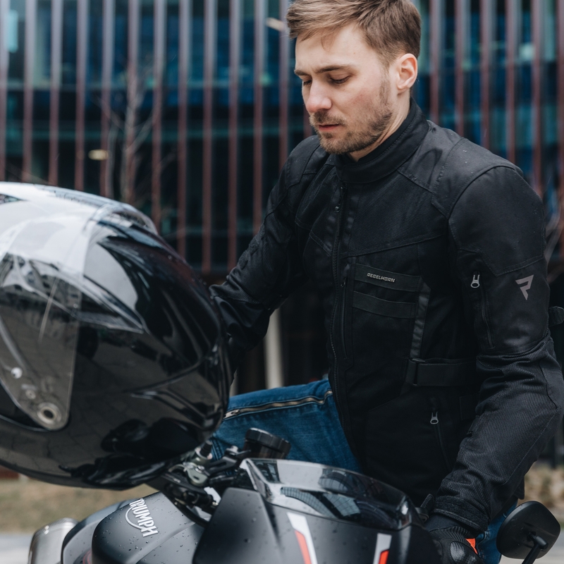 Chaqueta de moto Rebelhorn Scandal II negra