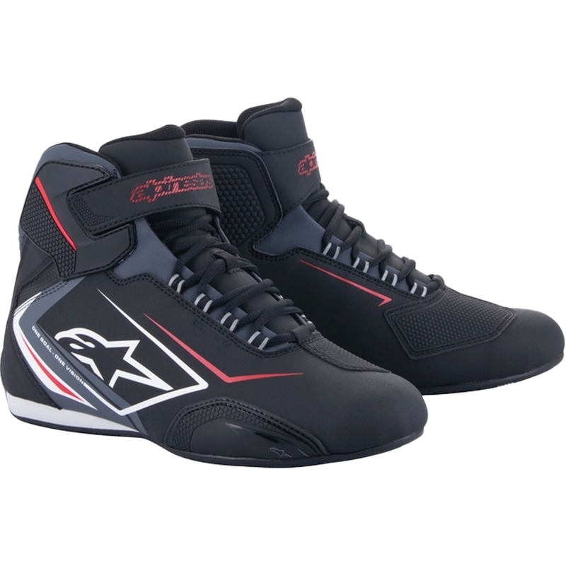 Botas de moto Alpinestars Sektor Waterproof Negras, Blancas y Grises