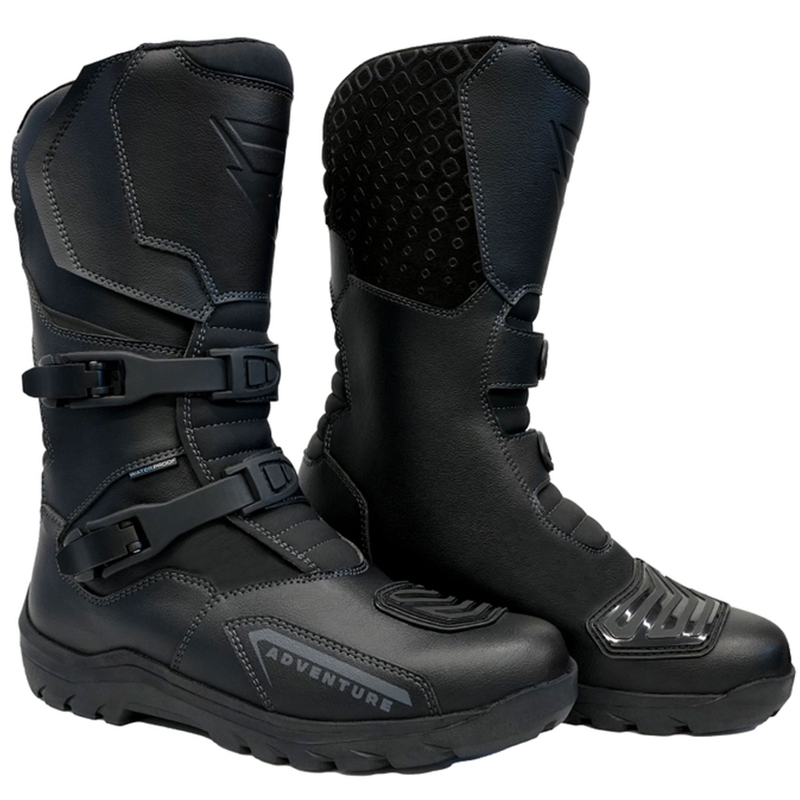 Botas de moto Street Racer Adventure WP negras