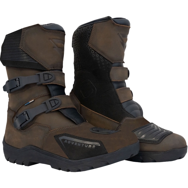 Botas de moto Street Racer Adventure Low WP marrón