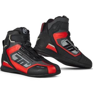 Botas de moto SEVENTY DEGREES SD-BR3 Veloce PRO negras y rojas