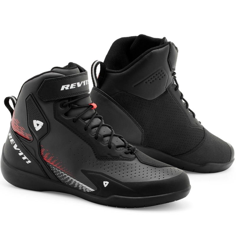 Botas de moto Revit G-Force 2 negro-rojo fluo