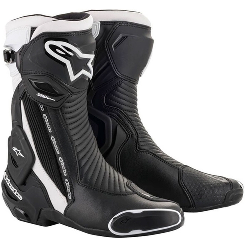 Botas de moto Alpinestars SMX Plus 2 blancas y negras