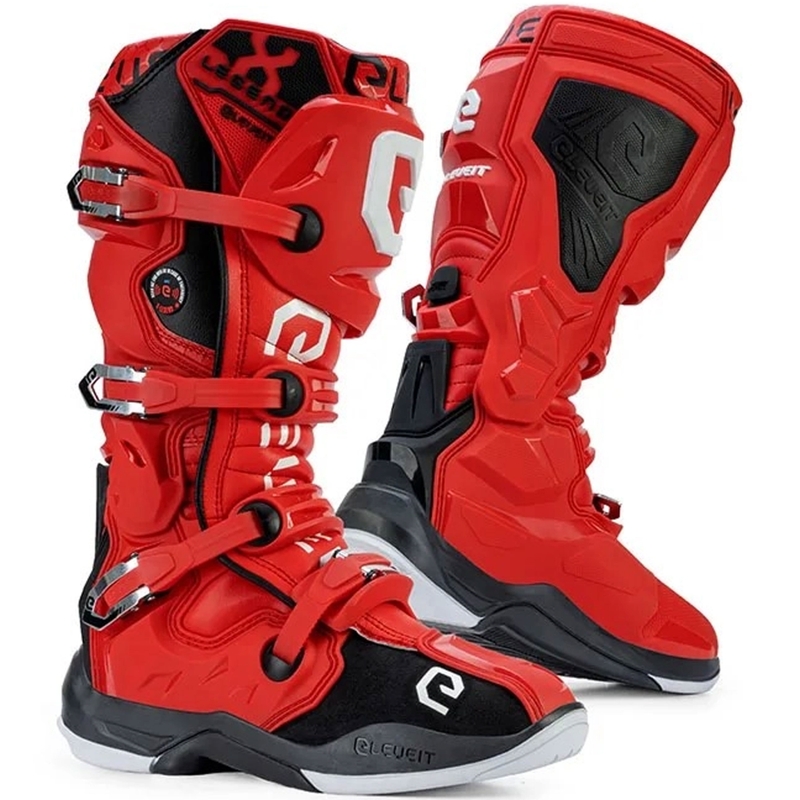 Botas de moto Eleveit X-Legend rojas