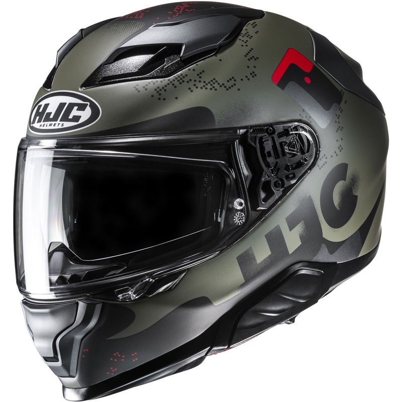Casco integral de moto HJC F71 Faco MC1SF caqui-negro
