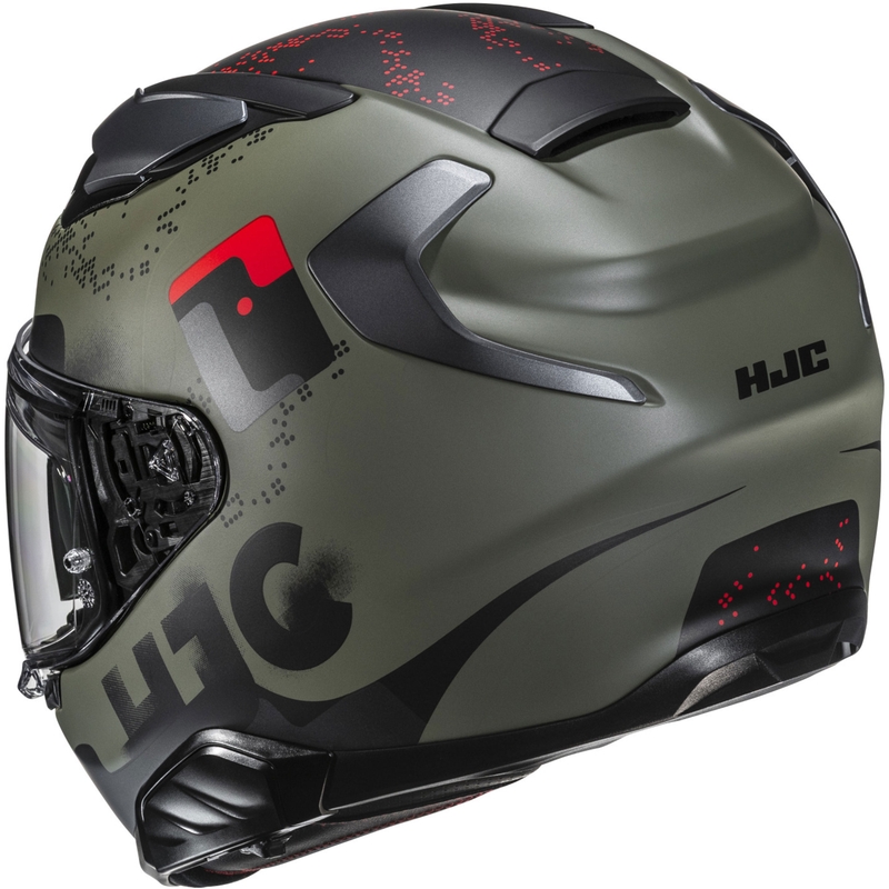 Casco integral de moto HJC F71 Faco MC1SF caqui-negro