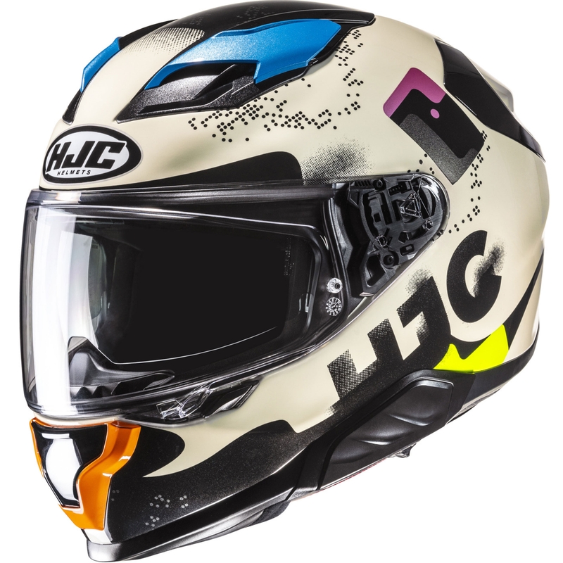 Casco integral de moto HJC F71 Faco MC28 multicolor