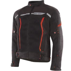 Chaqueta de moto Street Racer Flex Air negra y roja
