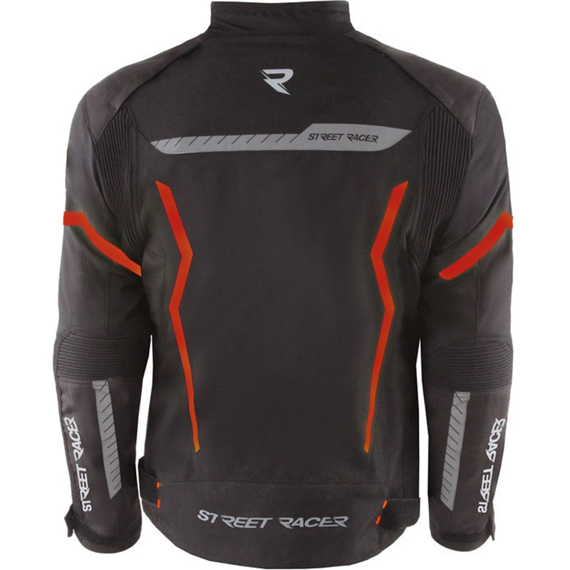 Chaqueta de moto Street Racer Flex Air negra y roja