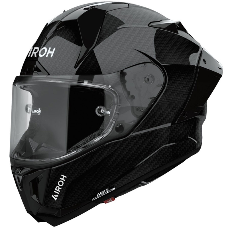 Casco integral de moto Airoh GP800 Carbon negro brillante