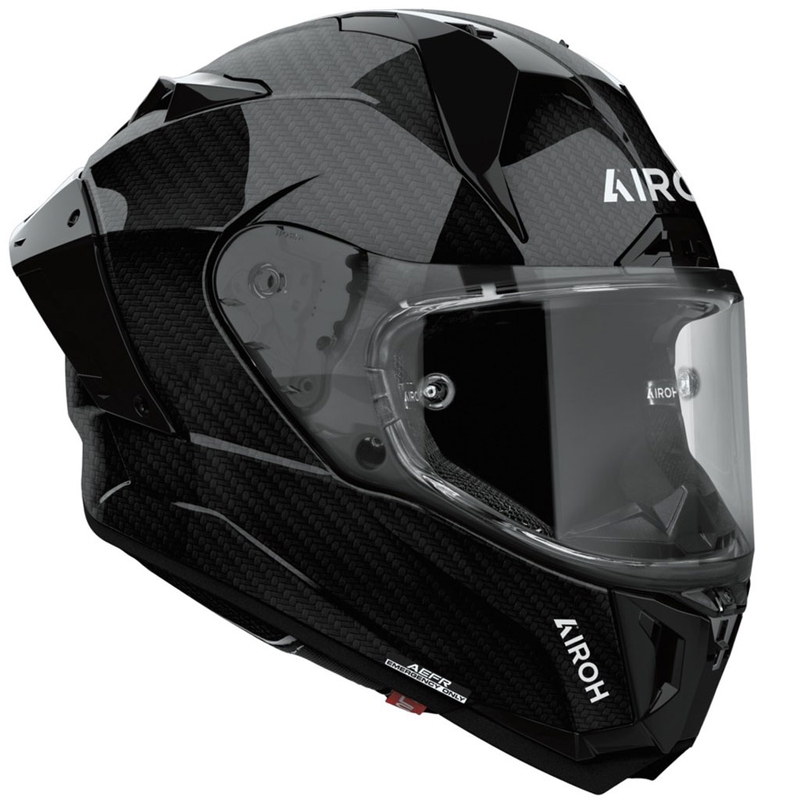 Casco integral de moto Airoh GP800 Carbon negro brillante