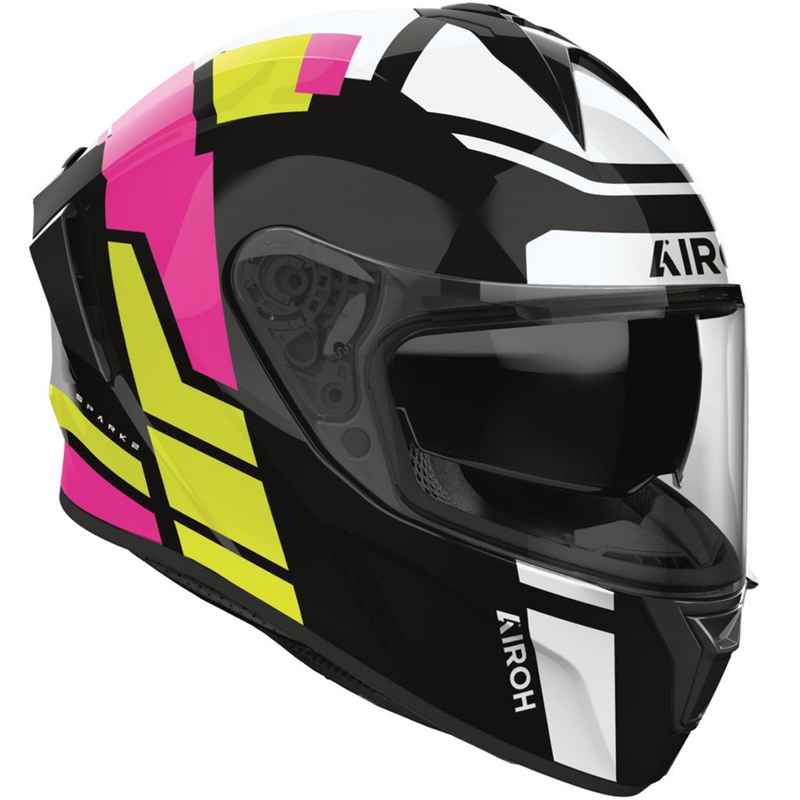 Casco integral de motocicleta Airoh SPARK 2 Livery en color menta brillante