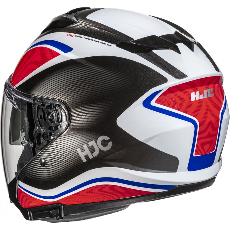 Casco jet para moto HJC i31 Depe MC21 negro-blanco-rojo-azul