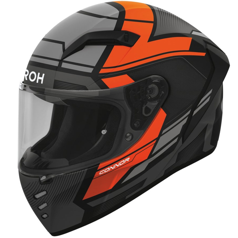 Casco integral de moto Airoh CONNOR Ego naranja mate