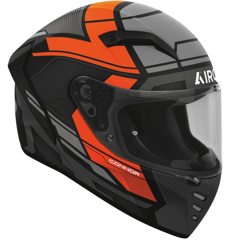 Casco integral de moto Airoh CONNOR Ego naranja mate